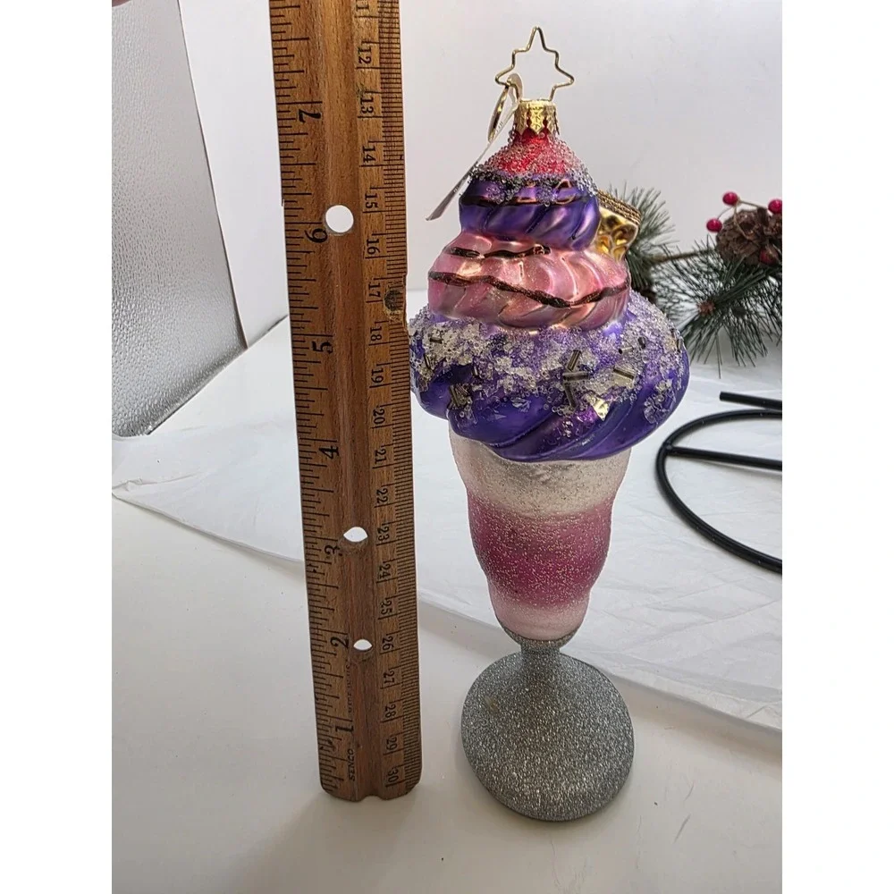Christopher Radko Sundae FunDay 1016705 Ice Cream Christmas Ornament 7